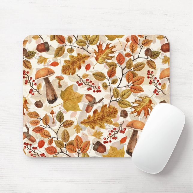 Mousepad Floresta automática em branco (Com mouse)