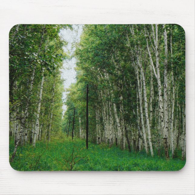 Mousepad Floresta Bela de Árvore de Bairro (Frente)