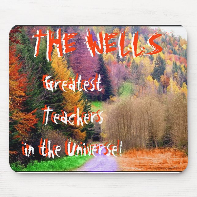 Mousepad Floresta colorida, o grande Teachersin o Univer… (Frente)