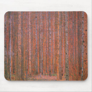 Mousepad Floresta de Abetos de Gustav Klimt Tannenwald Árvo