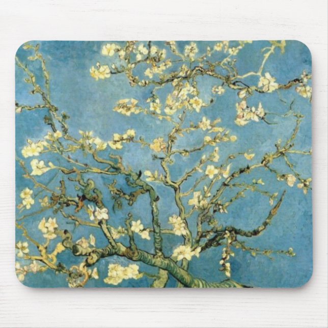 Mousepad Floresta de Amêndoa Brilhante por Van Gogh (Frente)