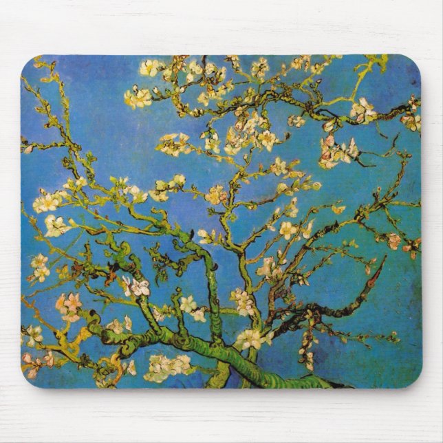 Mousepad Floresta de Amêndoa Brilhante por Vincent van Gogh (Frente)