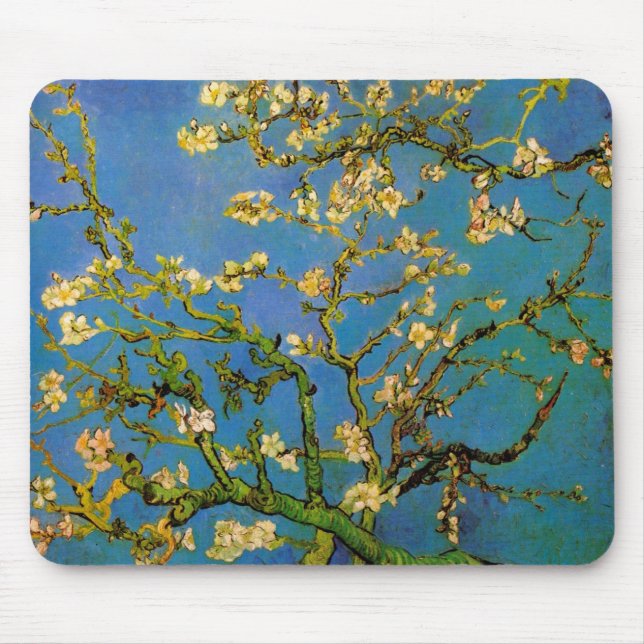 Mousepad Floresta de Amêndoa Brilhante por Vincent van Gogh (Frente)