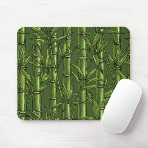 Mousepad Floresta de bambu em verde