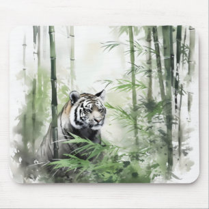 Mousepad Floresta de Bambu Verde Tiger