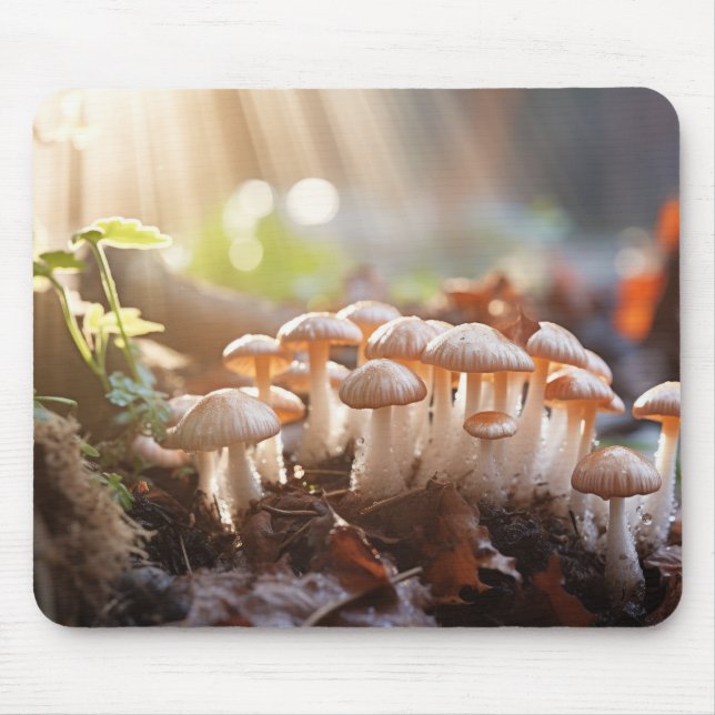 Mousepad Floresta de cogumelo Serene Tranquil (Frente)