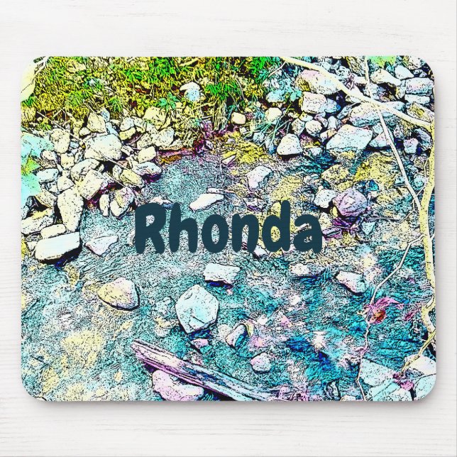 Mousepad Floresta de Fluxo Vibrante (Frente)