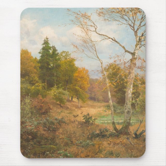 Mousepad Floresta do outono - Heinrich Böhmer (Frente)