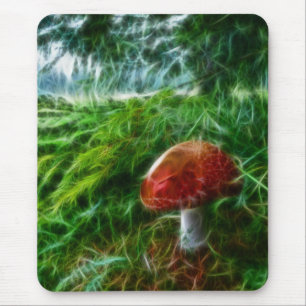 Mousepad Floresta Fractal Mushroom