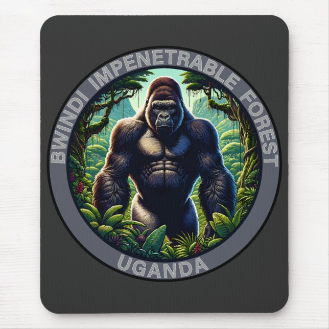 Mousepad Floresta Impenetrável de Bwindi Uganda (Frente)