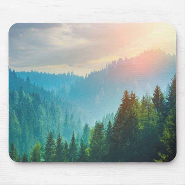 Mousepad Floresta nas dolomites, Italia do pinho (Frente)