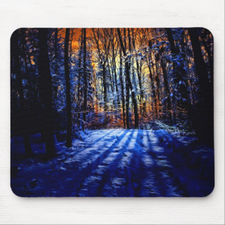 Mousepad Floresta nevado