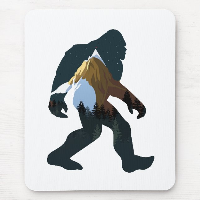 Mousepad Floresta Noturna Pé Grande (Frente)