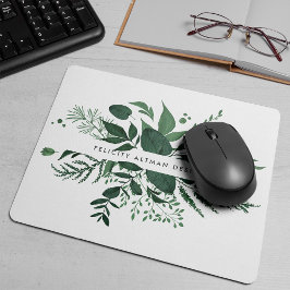 Mousepad Floresta Selvagem | Verde Botânico Personalizado