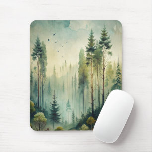 Mousepad Floresta Sempre-Verde Nebulosa