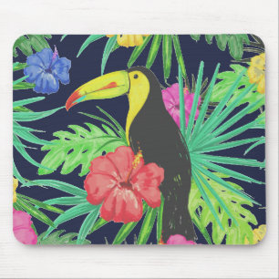 Mousepad Floresta Tropical de Tucano e Folhas