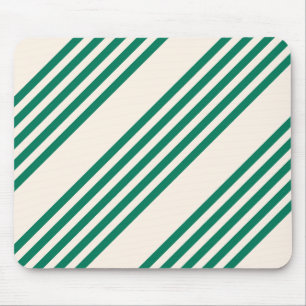 Mousepad Floresta verde e bege cinco faixas padrão
