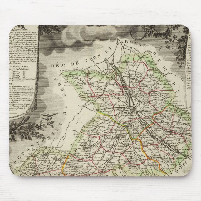 Mousepad Florestas, cidades, cidades (Frente)