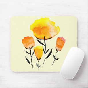 Mousepad Florestas cor de laranja e amarelas felizes