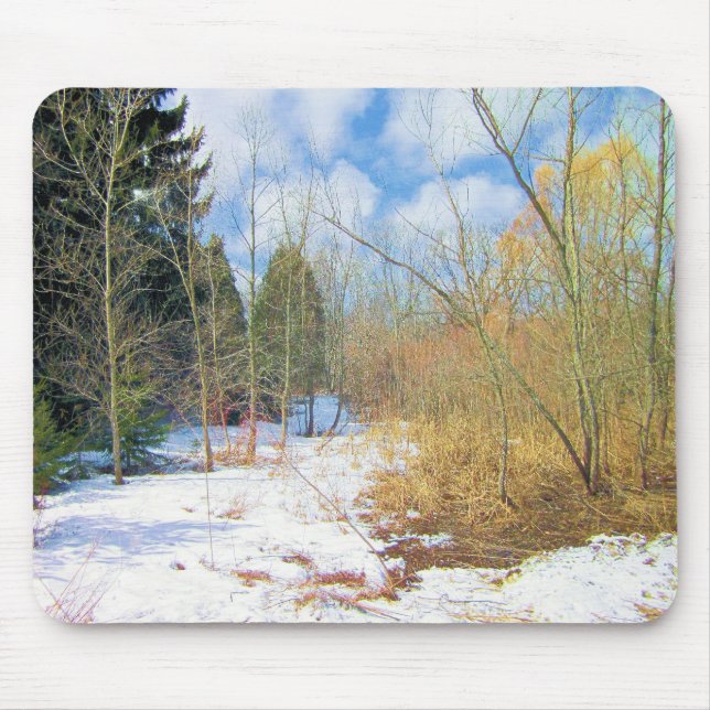 Mousepad Florestas de inverno (Frente)