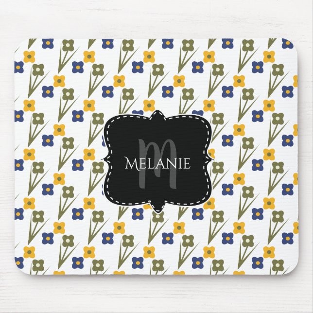 Mousepad Florestas de Jardim de Pixie de Prato Personalizad (Frente)