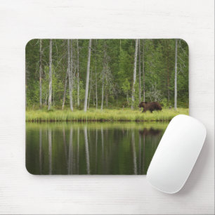 Mousepad Florestas Urso na Taiga Forest Norte, Finlândia