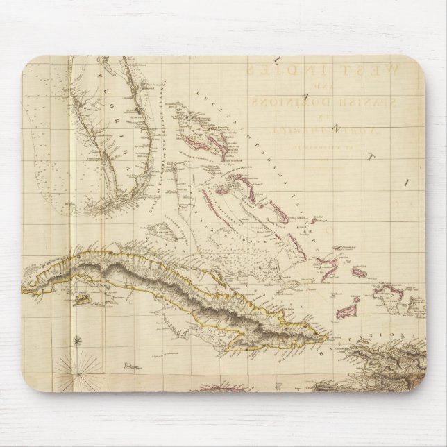 Mousepad Flórida e Índias Ocidentais (Frente)
