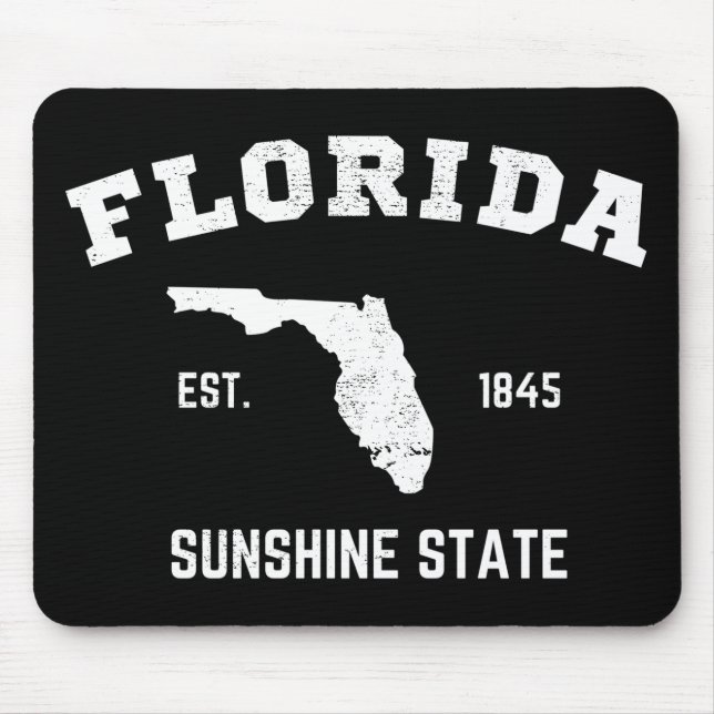 Mousepad Florida Est 1845 Sunshine State (Frente)