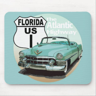 Mousepad Flórida EUA Rota 1 - Estrada Atlântica