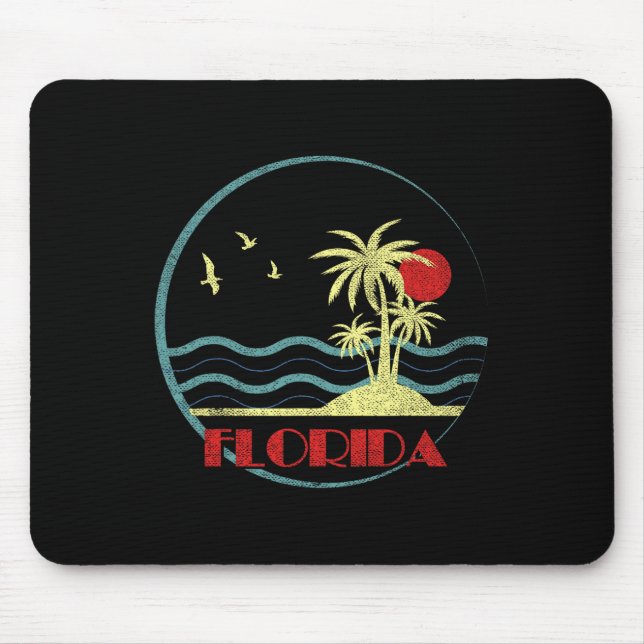 Mousepad Flórida Fl Citrus State Summer Miami Vibes Beach V (Frente)