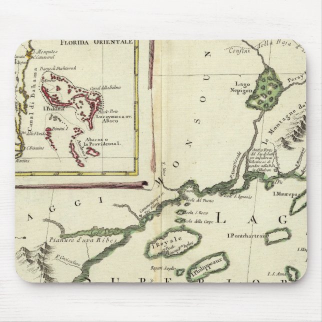 Mousepad Flórida, Grandes Lagos, Bahamas (Frente)