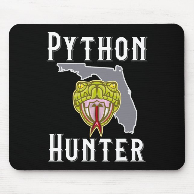 Mousepad Flórida Invasiva Pythons caçando (Frente)