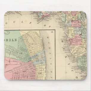 Mousepad Florida, Mobile Map by Mitchell