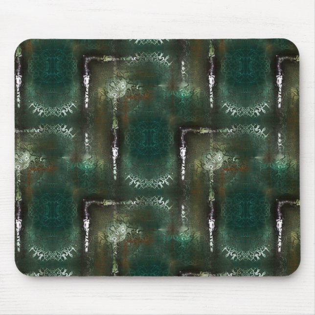 Mousepad Florim esverdeado enferrujado marcado por tubos oc (Frente)
