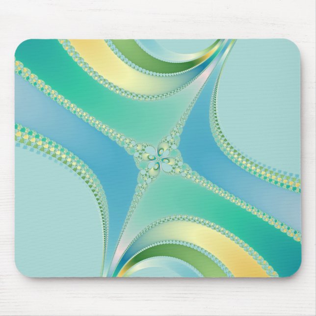 Mousepad Flourish - arte do Fractal (Frente)