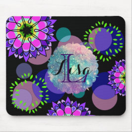 Mousepad Flower Firework Unique Simple Stylish Hippy