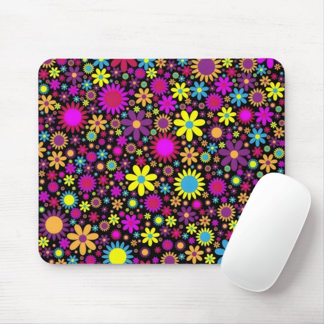 Mousepad Flower Power (Com mouse)