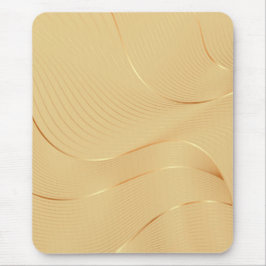 Mousepad Flowing Gold Lines Luxury Abstract Background Art