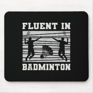 Mousepad Fluente Em Badminton Shuttle Rackers Divertido