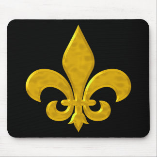 Mousepad Fluer De Lis Hammered Dourado