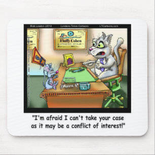 Mousepad Fluffy Cohen Advogada @Claw Gato Engraçado & Advog