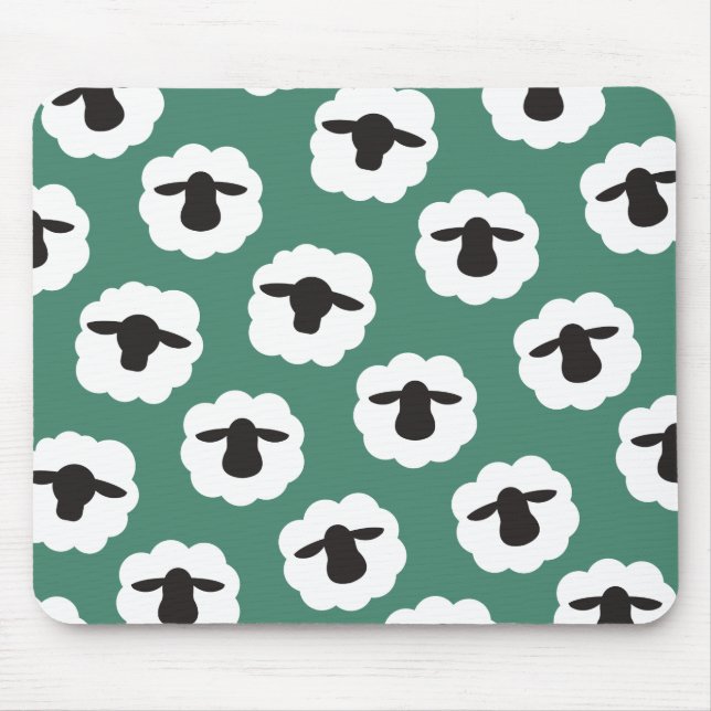 Mousepad Fluffy Sheep ・ Yarn Love Artesanatos (Frente)