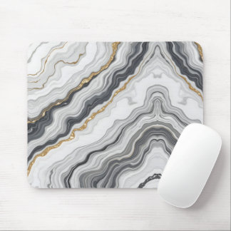 Mousepad Fluido ouro Marble