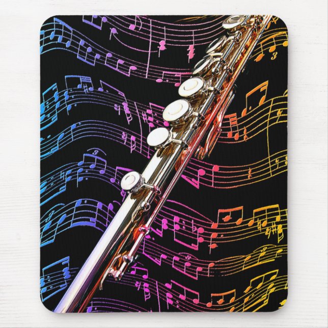 Mousepad Flute é minha paixão. (Frente)