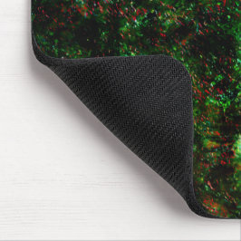 Mousepad Flutuação das manchas escuras em verde-vivo e verm