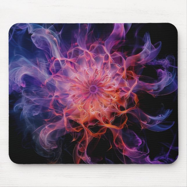 Mousepad Fluxo De Emberflow Kirlian: Forma De Mist Elétrica (Frente)