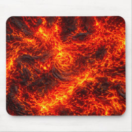 Mousepad Fluxo de Lava Derretida Padrão Abstrato