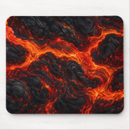 Mousepad Fluxo de Lava Derretida | Textura de Fogo Vulcânic