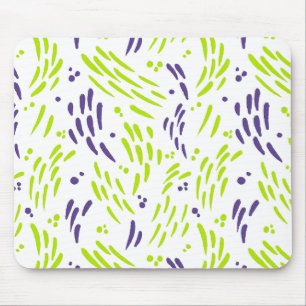 Mousepad Fluxo em Verde limão e roxo