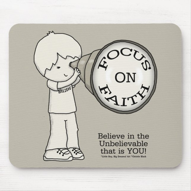 Mousepad Foco Na Fé (Frente)